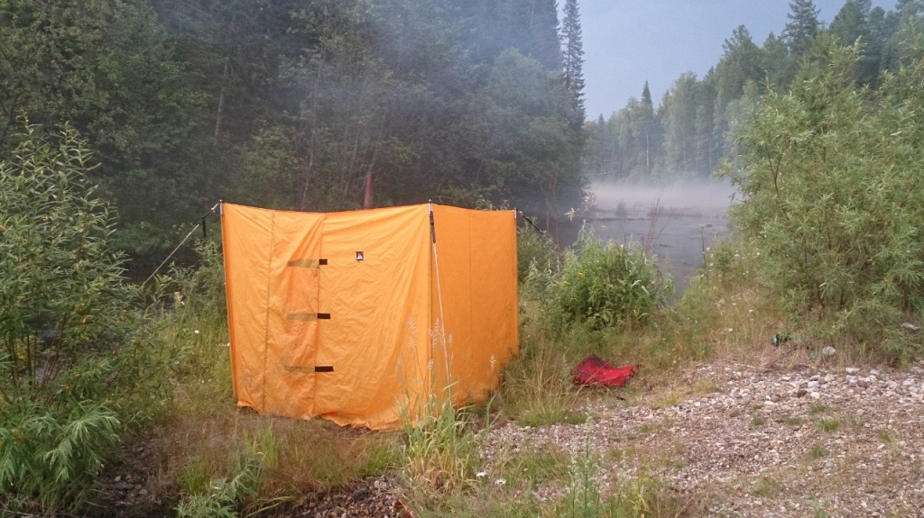 Тент походной бани