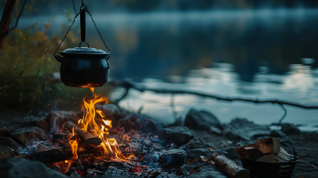 Котелок над костром