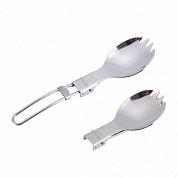 Ложка-вилка походная Следопыт складная нержавеющая сталь