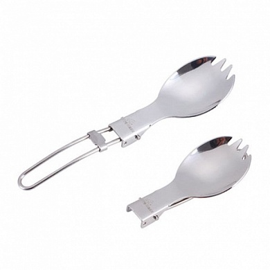 Ложка-вилка походная Следопыт складная нержавеющая сталь