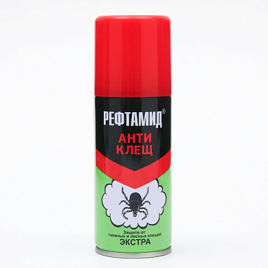 Аэрозоль от клещей Рефтамид 100 мл Экстра Антиклещ