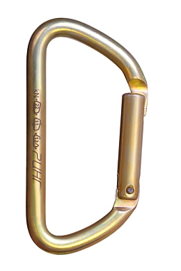 Карабин Ринг Трапеция сталь с прямой защелкой 22кН кейлок