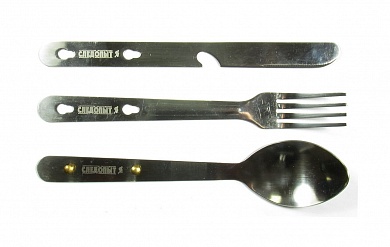 Походный набор ложка вилка нож Следопыт PF-CWS-P31