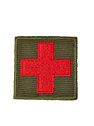 Шеврон Аптечка 50х50 с липой