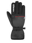 Перчатки Reusch Snow King Blck/Blck Melang/Fire Red
