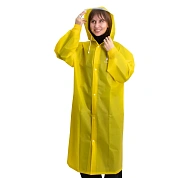 Плащ-дождевик Следопыт EVA 66х115 см с козырьком, желтый, р. 46-48