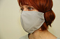 Маска многоразовая анатомическая с фиксацией на затылке