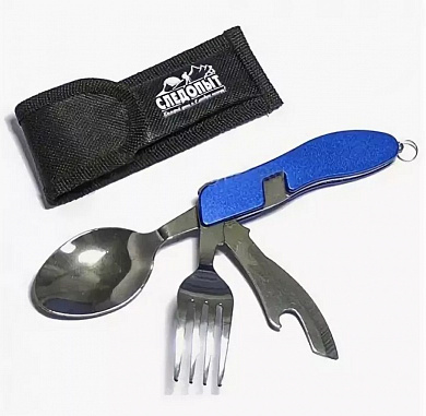 Походный набор ложка вилка Следопыт PF-CWS-P53