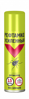 Аэрозоль от клещей Рефтамид 150 мл Экстра Антиклещ