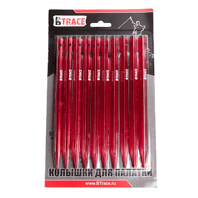 Колышки BTrace 3х гранные аллюминий 10 шт.