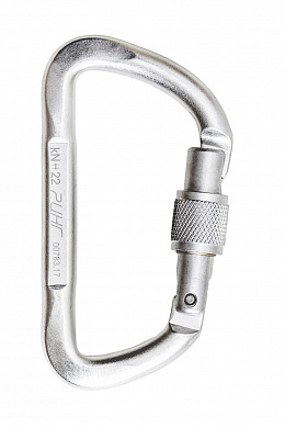 Карабин Ринг Трапеция дюраль с ребром жесткости с муфтой 22 кН